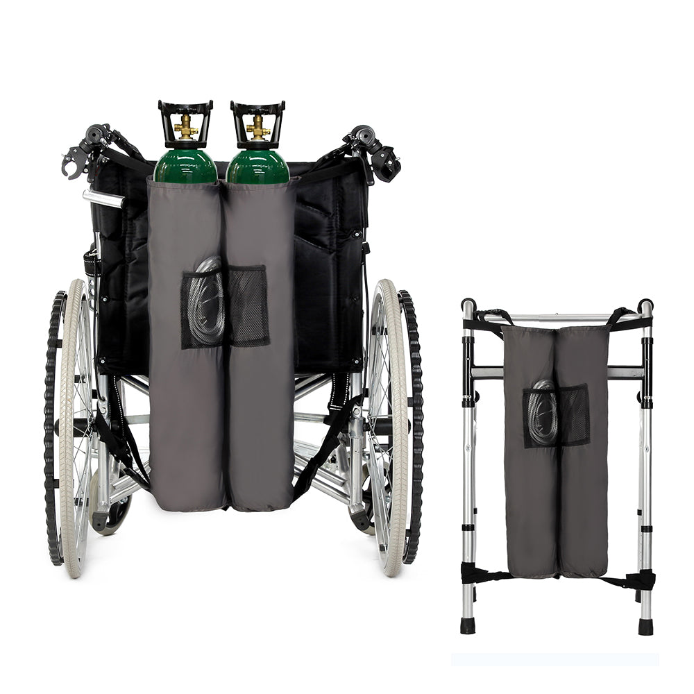 TO2TE E Size Oxygen Tank Bag Walkers & Wheelchairs : oxygen cylinder holder